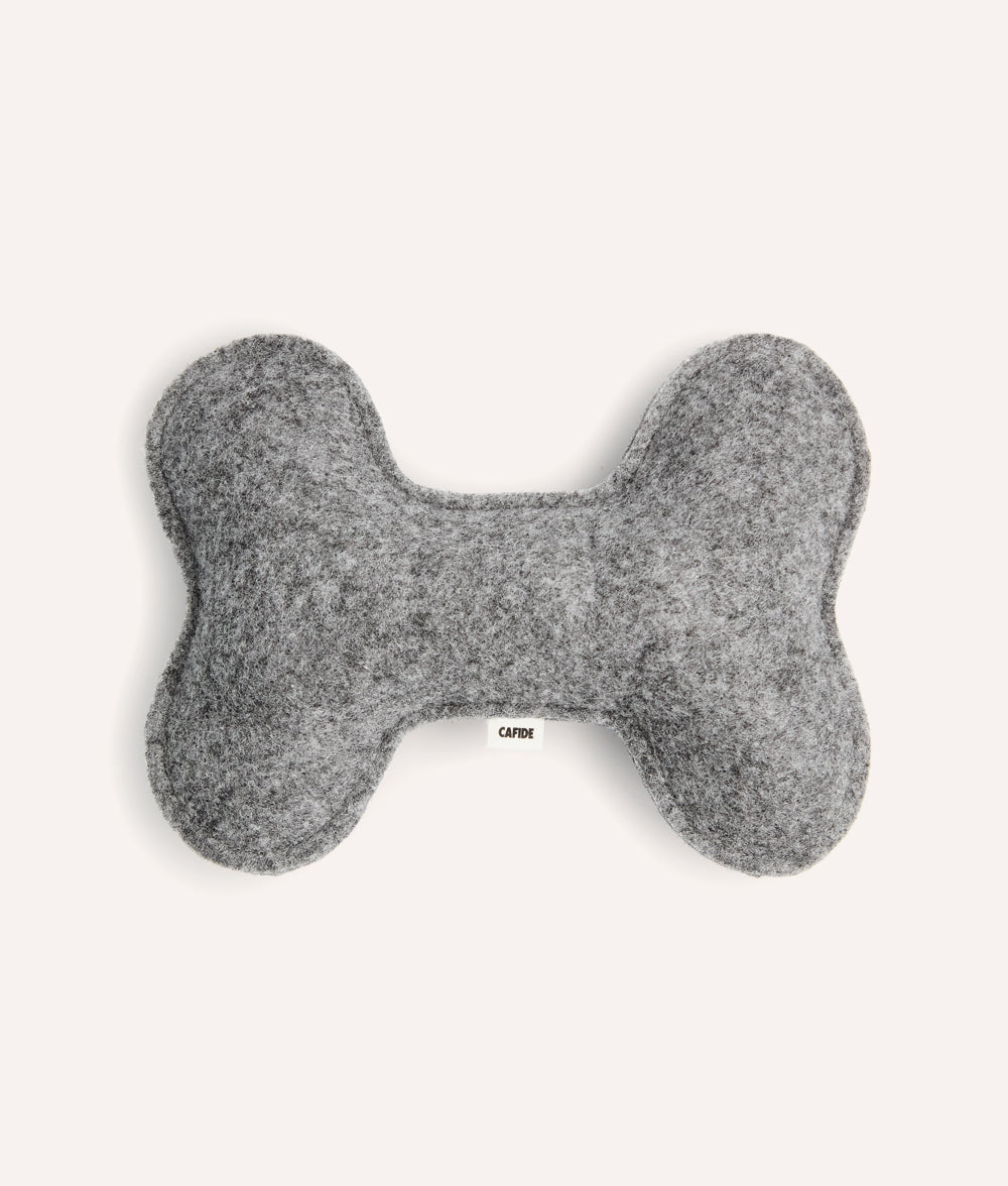 cafide-play-hundespielzeug-grau-knochen-recycelt-waschbar image 1