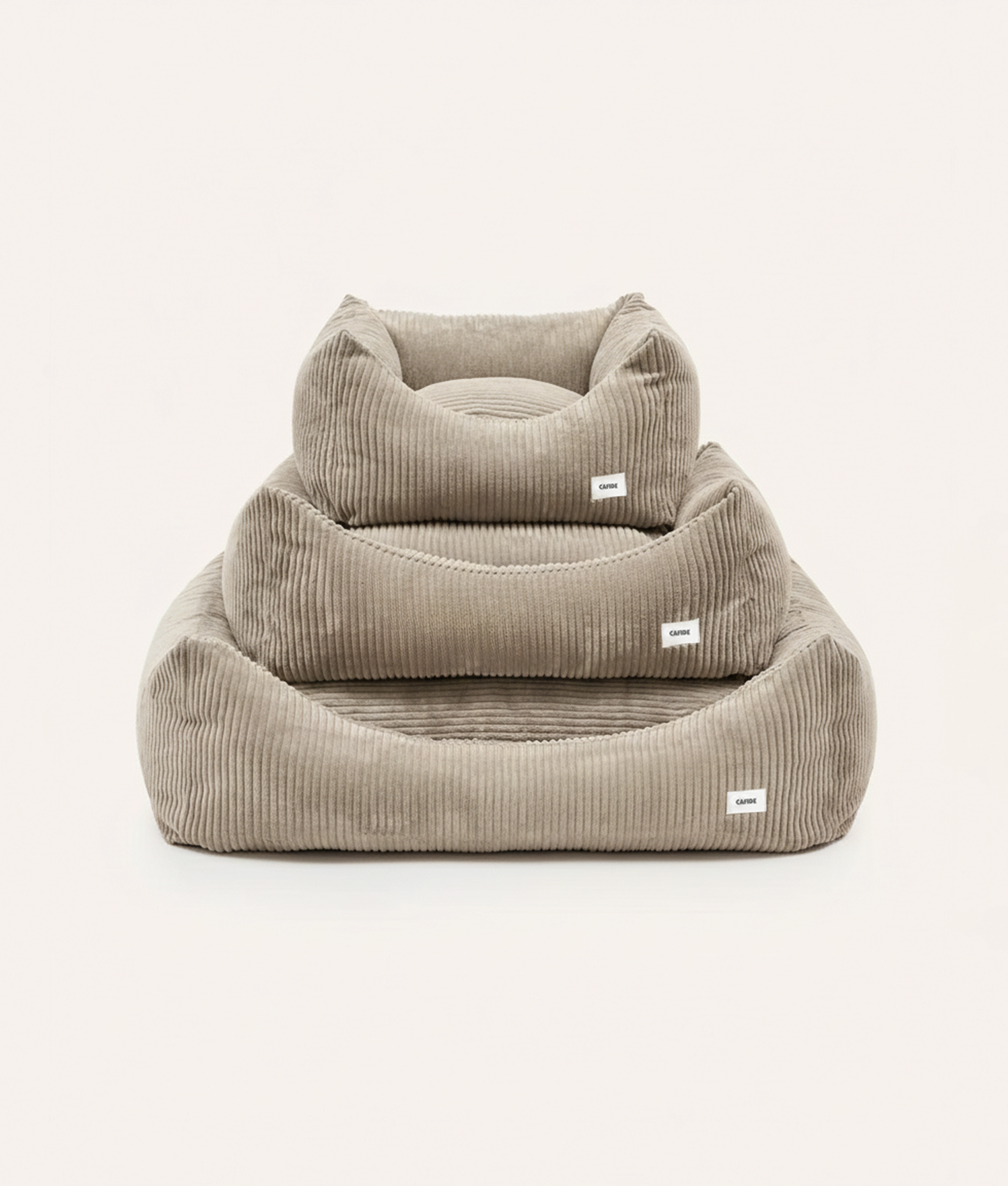 cafide-pets-snozy-cord-hundebett-beige-s-waschbar image 3