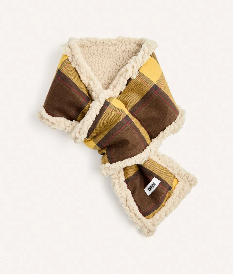cafide-accessories-mica-hundeschal-tartan-senf-gr-m image 1
