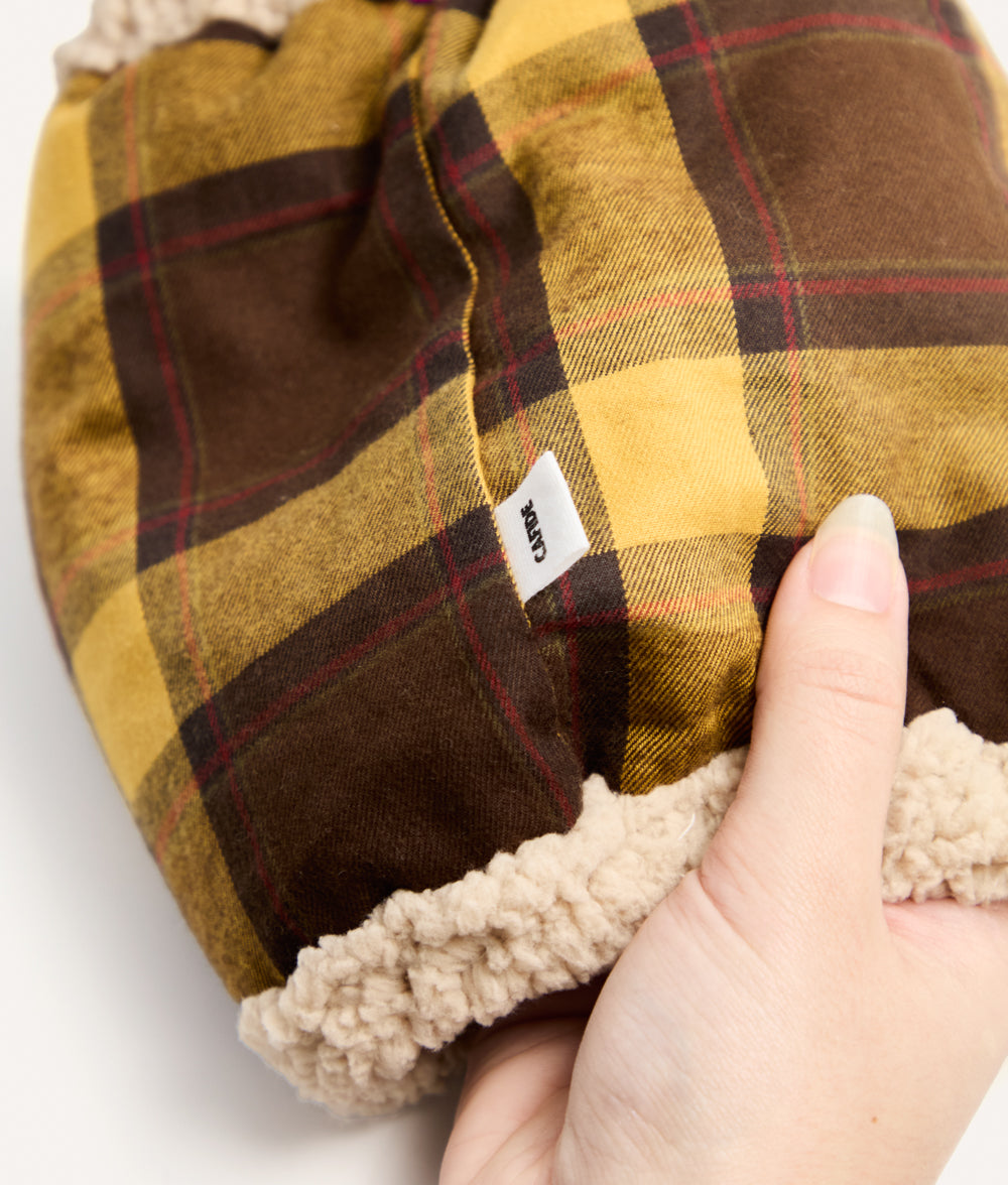 cafide-accessories-olga-hundesnood-m-senf-karo-baumwolle image 4