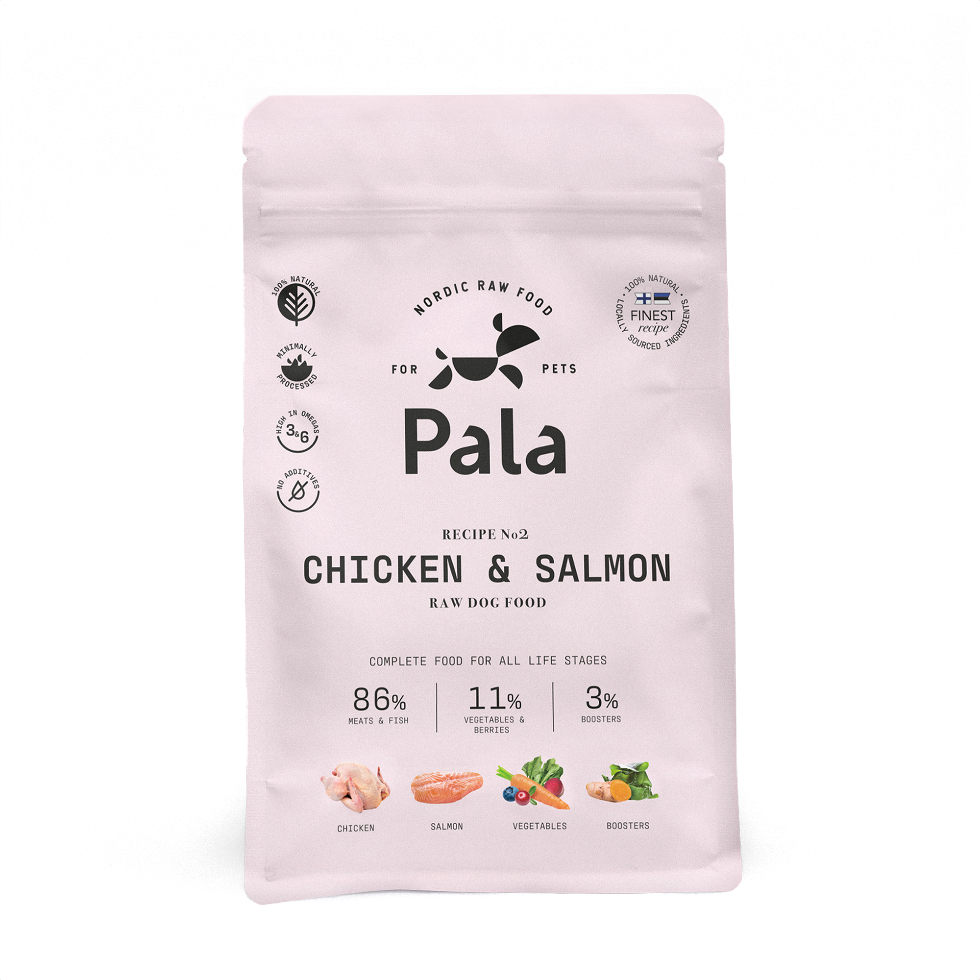 pala-recipe-2-chicken-salmon-hundefutter-huhn-lachs-100g image 1