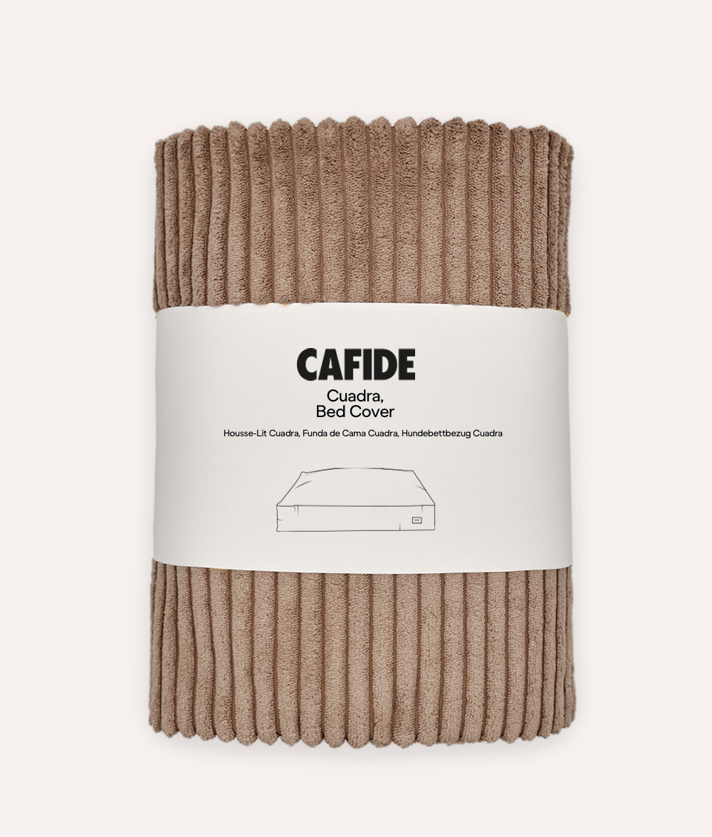 cafide-sleep-cuadra-hundebettbezug-cord-mocha-beige-m image 1