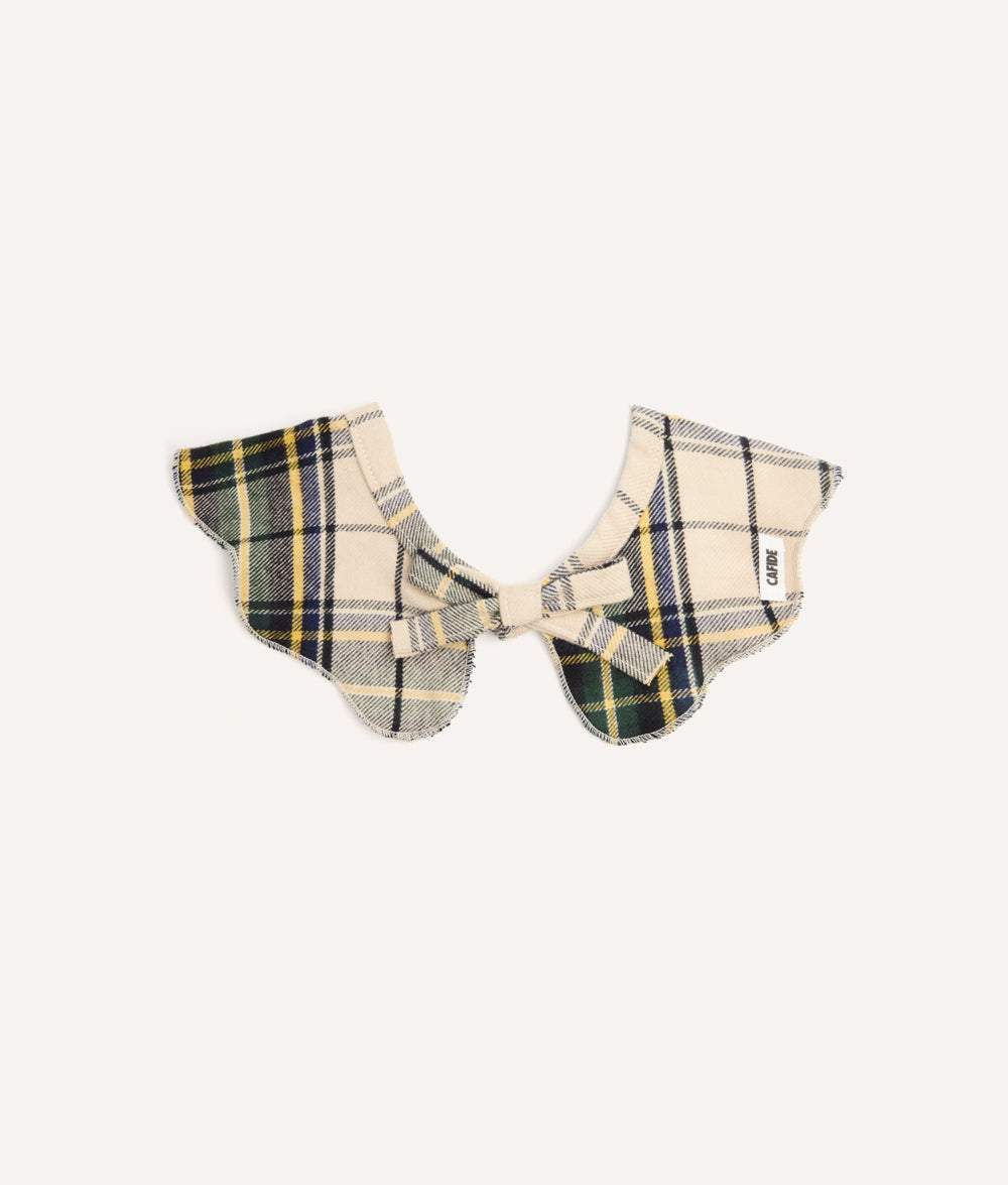 cafide-walk-lola-hundehalstuch-tartan-beige-baumwolle-s image 1