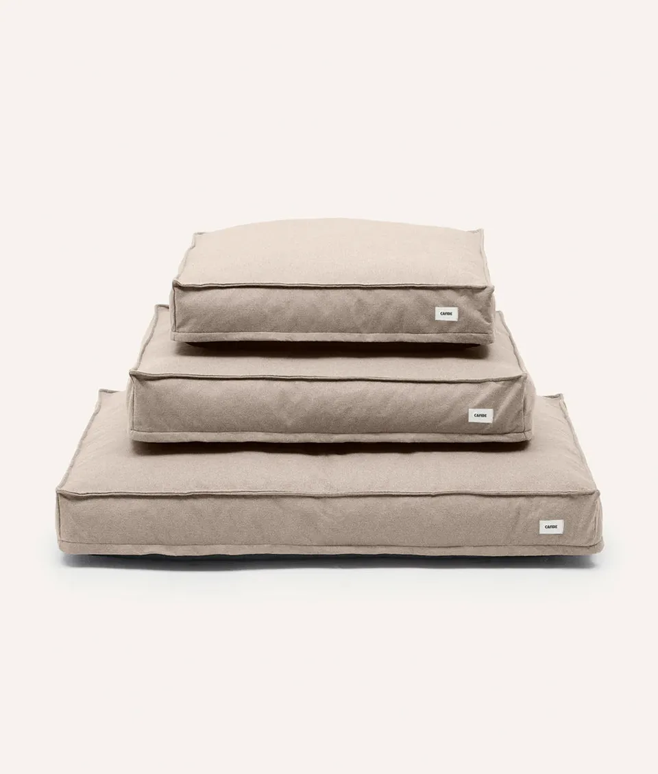 cafide-cuadra-hundebett-beige-waschbar-recycelt-m-l-xl image 1