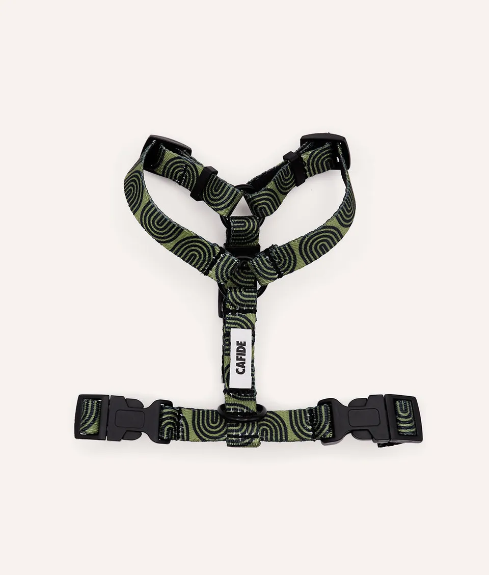 cafide-walk-juno-hundegeschirr-gr-n-japan-design image 1