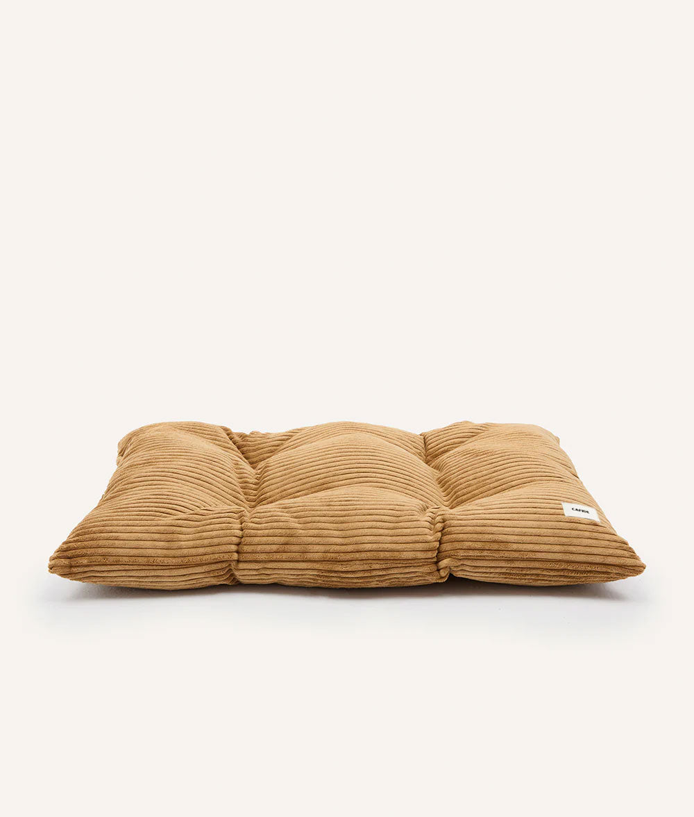 cafide-pets-bela-hundebett-kissen-cord-senf image 1