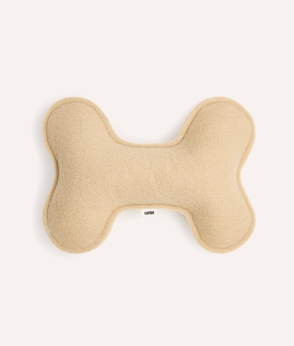 cafide-play-hundespielzeug-beige-knochen-recycelt image 1