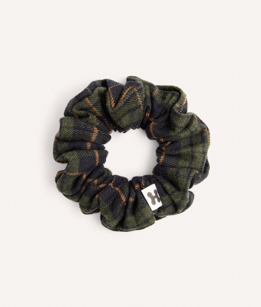 cafide-pets-noa-scrunchie-haargummi-tartan-green-baumwolle image 1