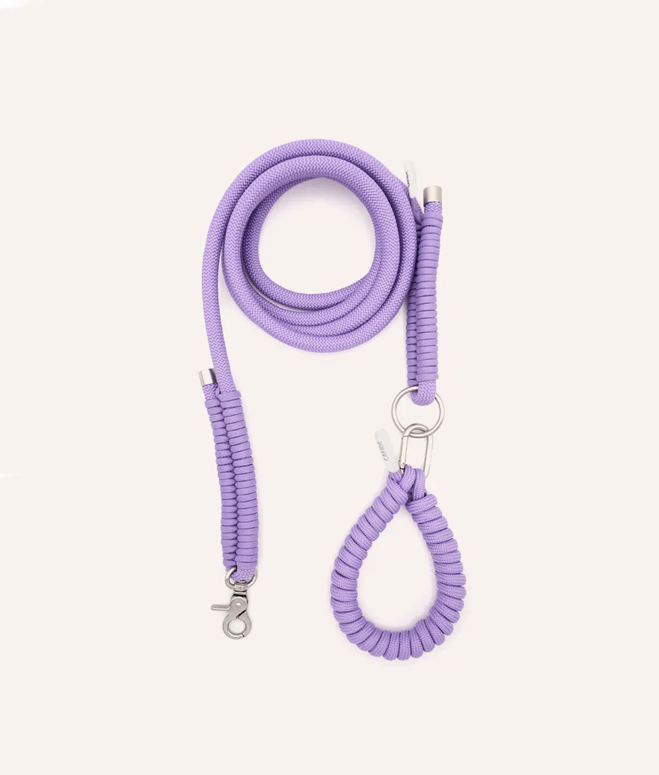 cafide-pets-ona-hundeleine-violett-s-100cm-recycelt image 1