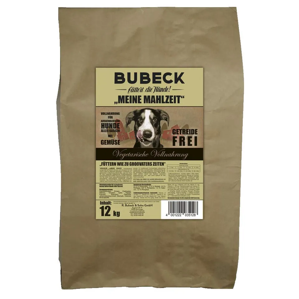 bubeck-trockenfutter-vegetarisch-12-kg-getreidefrei-adult image 1