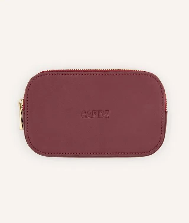 cafide-pets-jala-leinen-geldb-rse-bordeaux-vegan-leder image 1