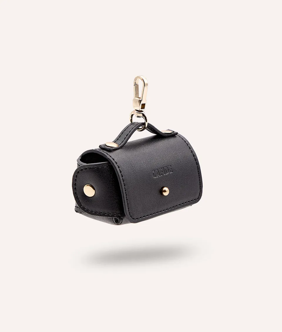 cafide-jala-kotbeutelspender-hund-vegan-leder-schwarz image 1