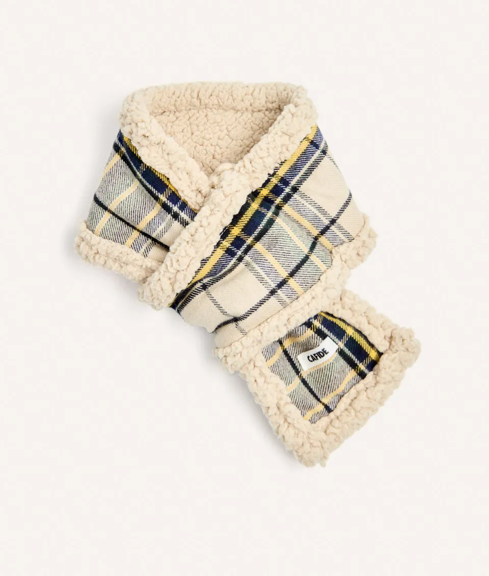 cafide-pets-accessories-mica-hundeschal-tartan-beige image 1