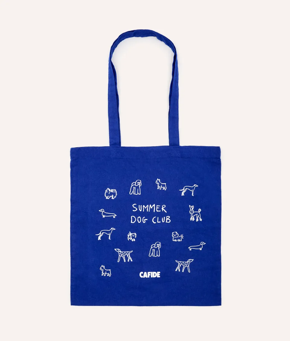 cafide-pola-hundetasche-baumwolle-blau-summer-dog-club image 1