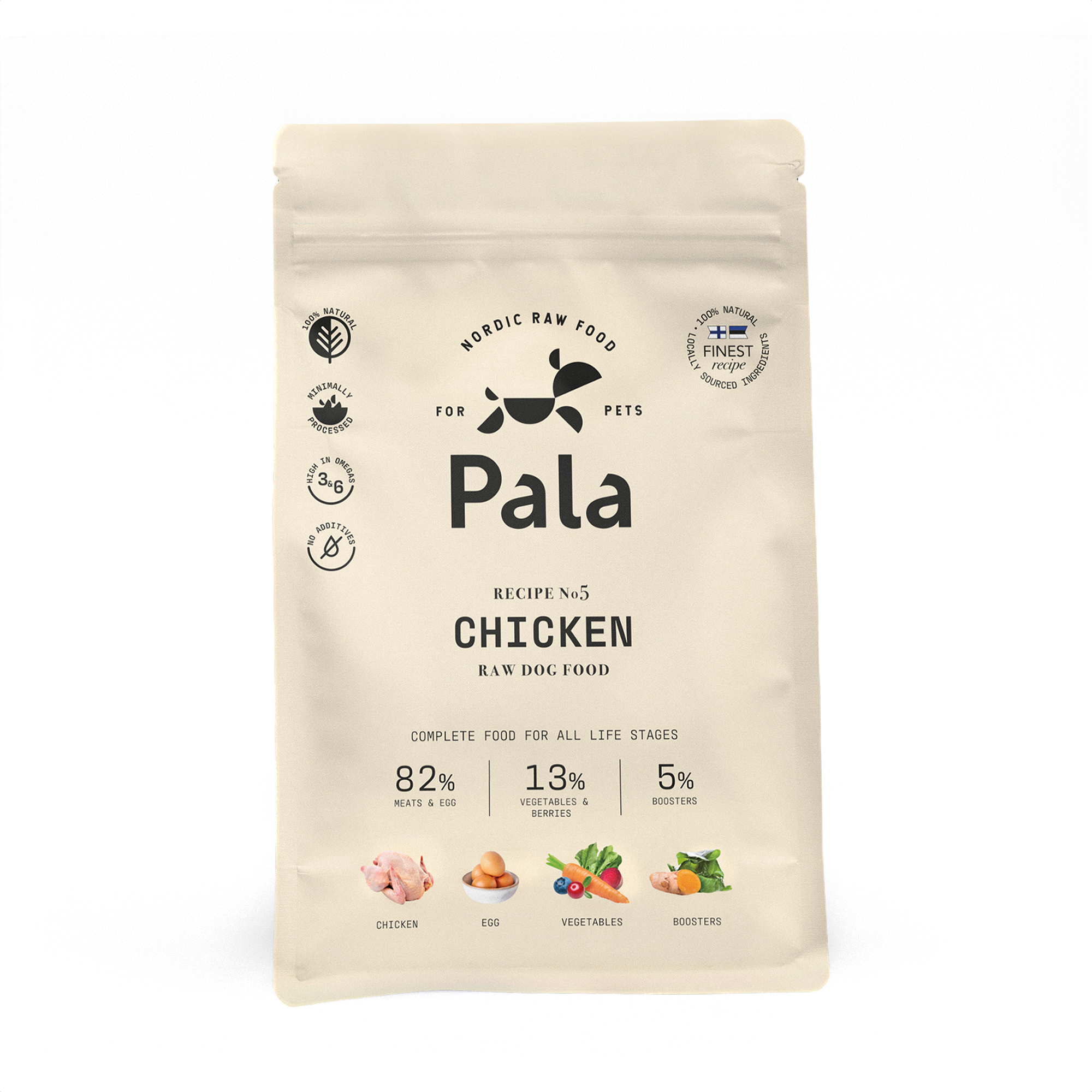 pala-recipe-5-chicken-hundefutter-huhn-ei-100g-aktiv image 1