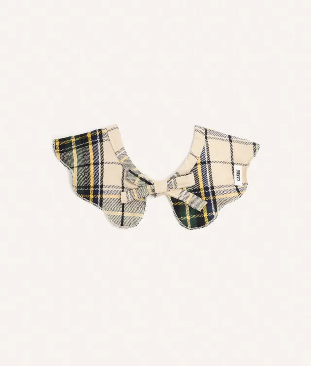 cafide-walk-lola-hundehalstuch-tartan-beige-baumwolle-s image 1