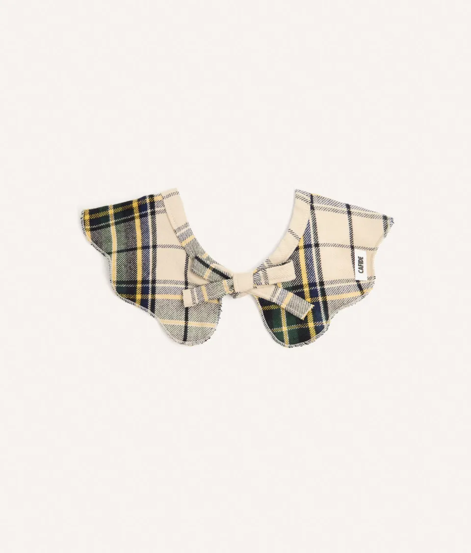cafide-walk-lola-hundehalstuch-tartan-beige-baumwolle-s image 1