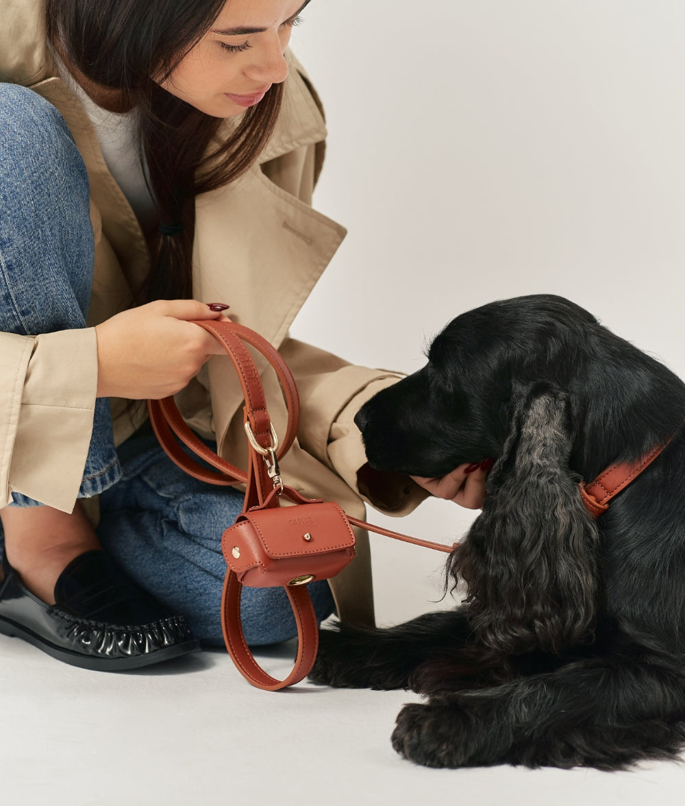 cafide-pets-walk-jala-hundeleine-1-4-m-braun-veganleder image 2