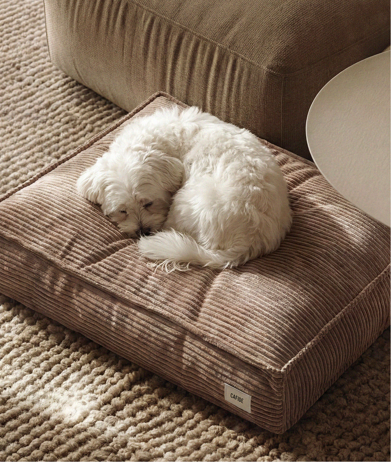 cafide-cuadra-hundebett-cord-mocca-beige image 2