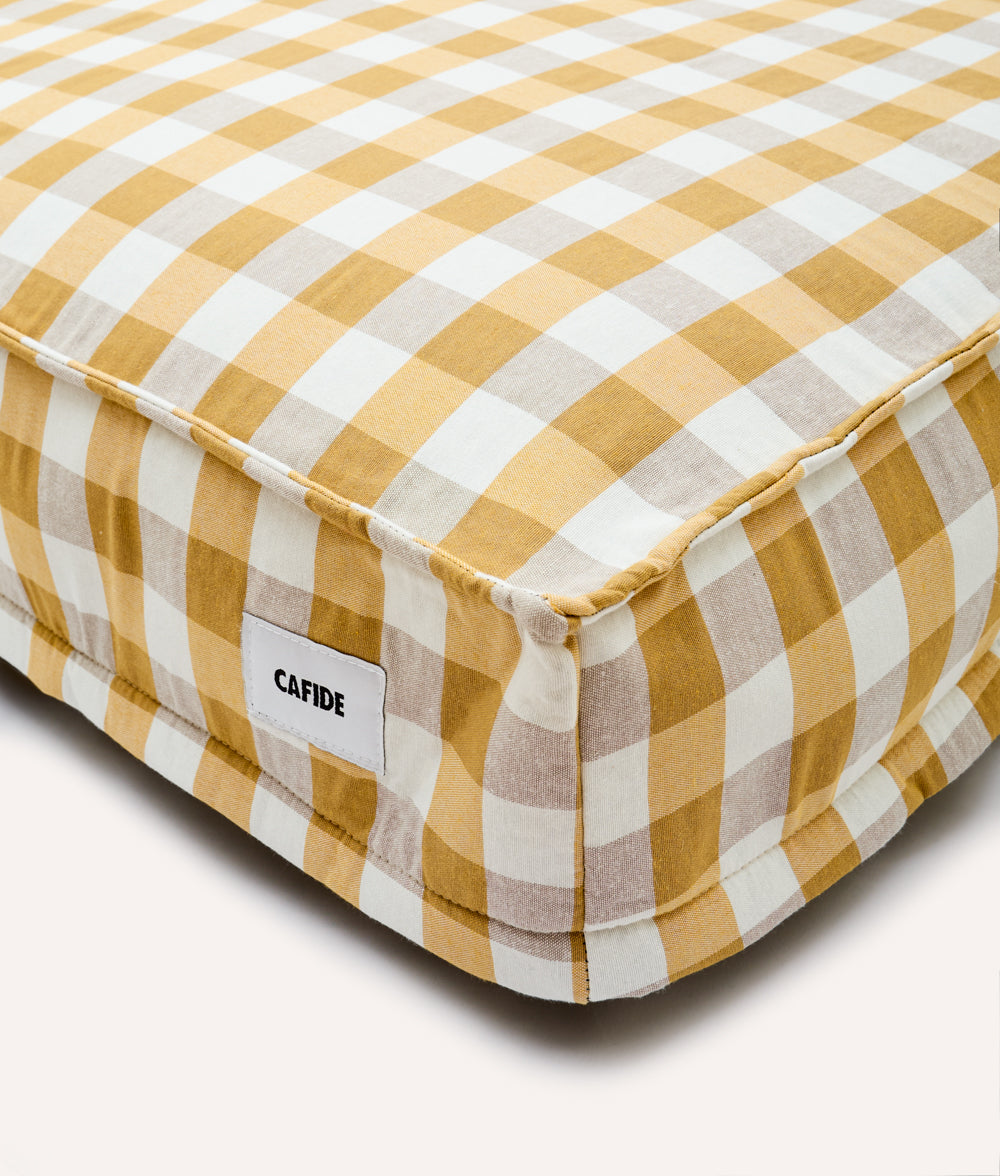 cafide-pets-cuadra-hundebett-vichy-senf-90x78-cm-l image 5