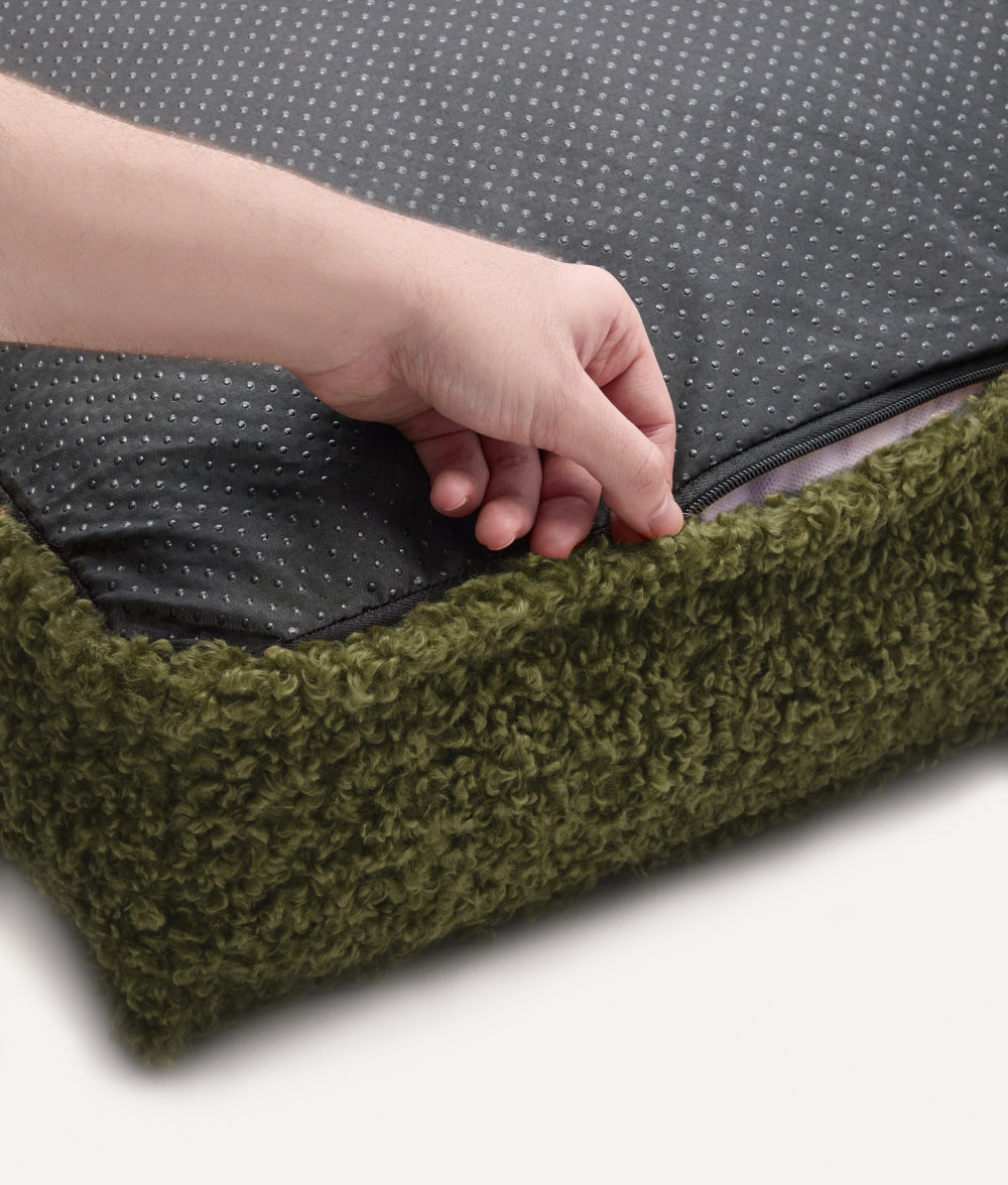 cafide-cuadra-hundebettbezug-gr-n-fleece-m-76x60 image 2