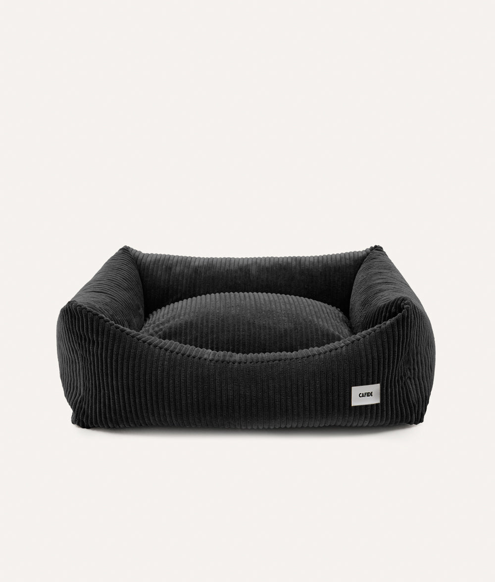 cafide-pets-sleep-snozy-hundebett-cord-schwarz-m-waschbar image 7