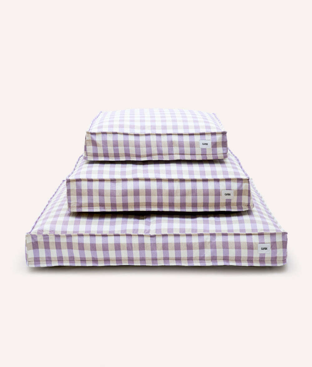 cafide-pets-sleep-cuadra-hundebett-vichy-violett-gr-m image 1
