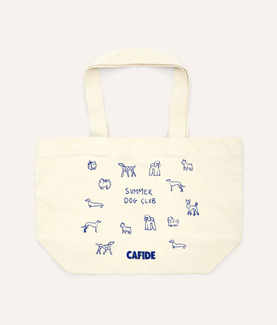 cafide-pola-hundetasche-blau-baumwolle-summer-dog-club-gro image 1
