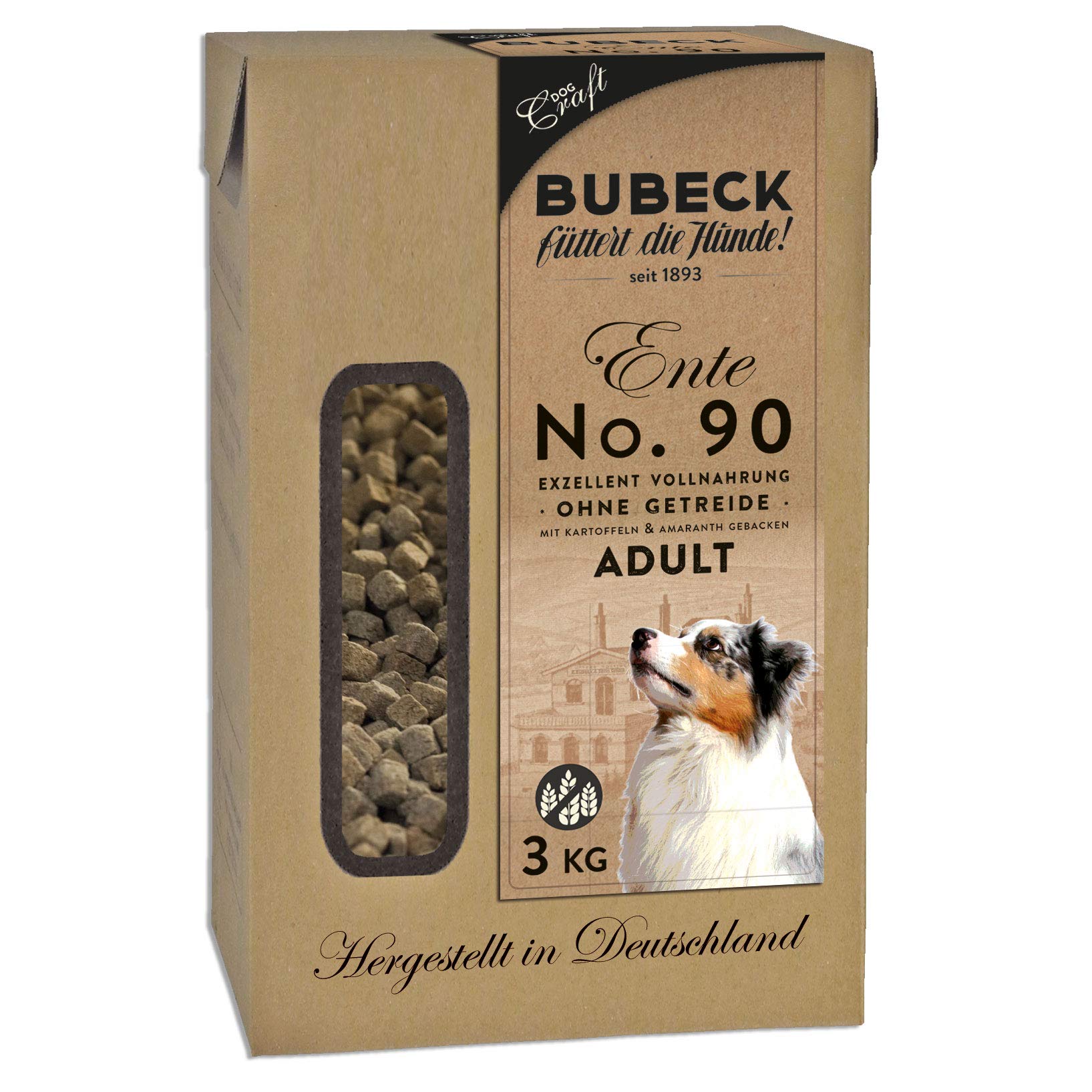 bubeck-trockenfutter-ente-getreidefrei-hundefutter-12-5kg-gebacken image 1