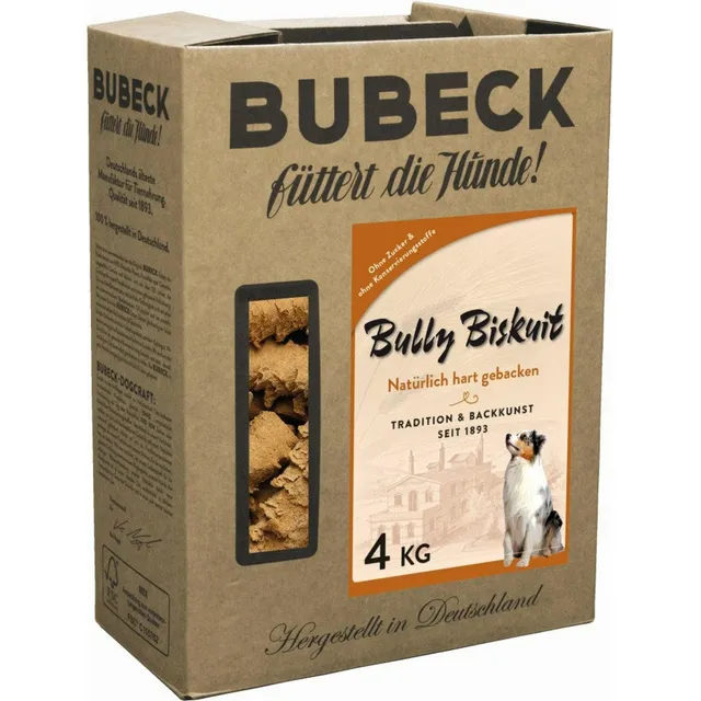 bubeck-bully-biskuit-hundekuchen-4-kg-mit-fleisch-zuckerfrei image 1