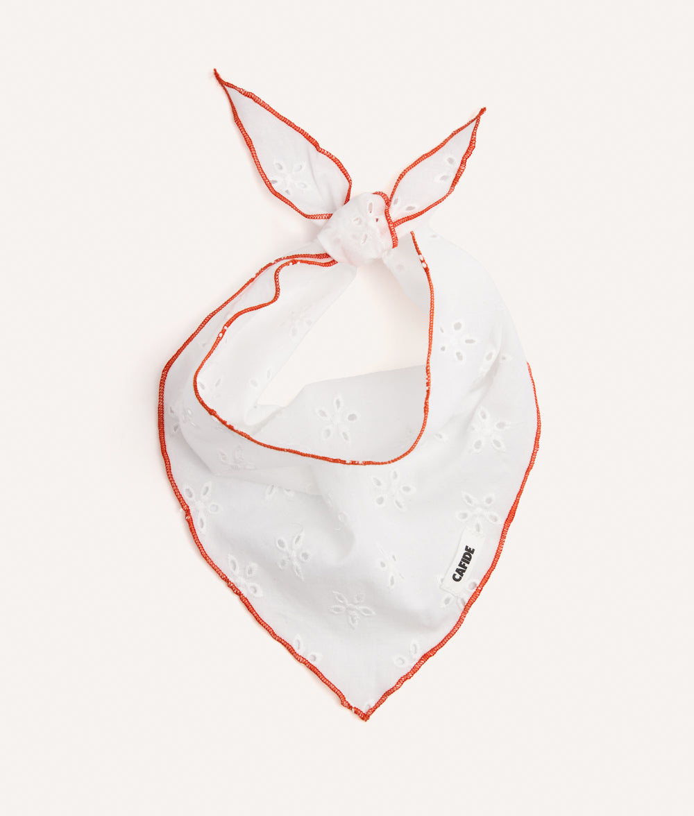 cafide-pets-nata-hundehalstuch-koralle-stickerei-gr-m image 1