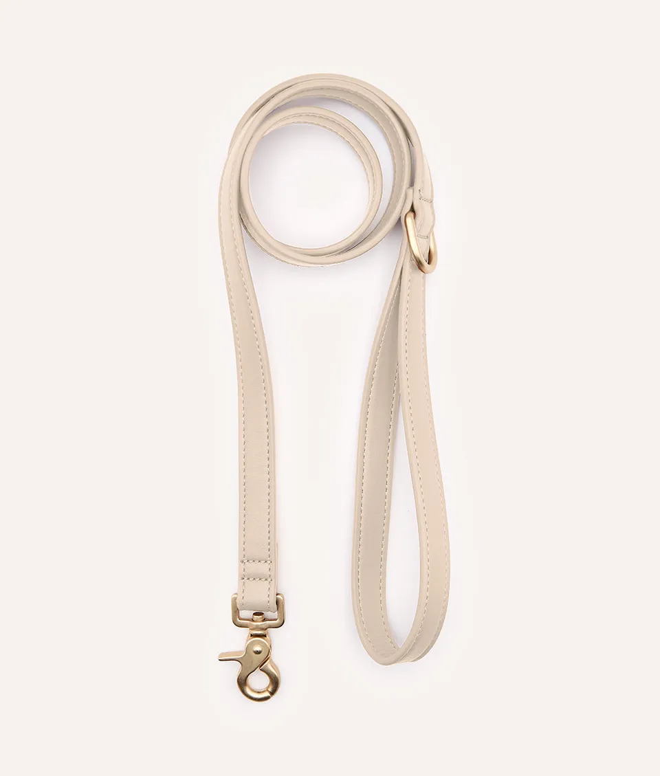 cafide-pets-walk-jala-hundeleine-1-4-m-veganes-leder-beige image 1