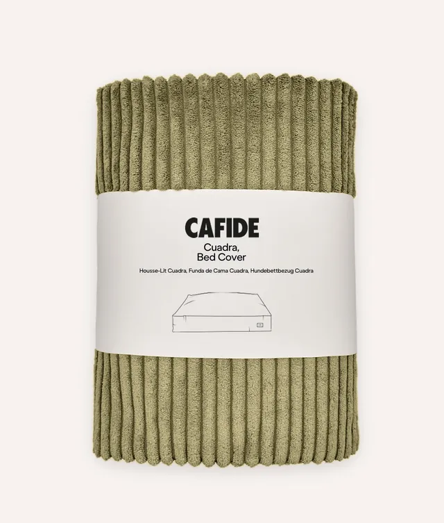 cafide-sleep-cuadra-hundebett-bezug-gr-n-cord-gr-m image 1
