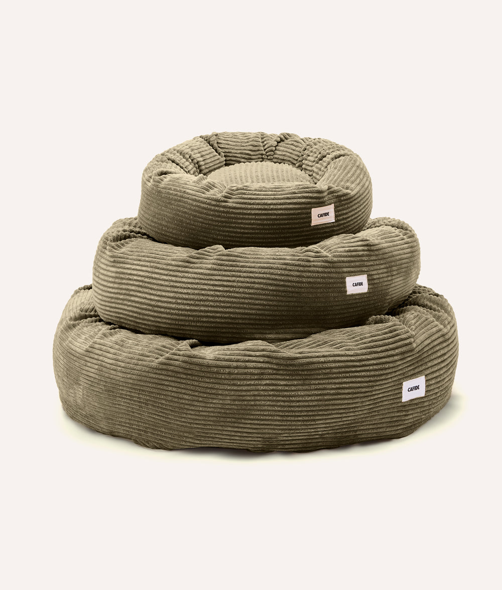 cafide-sleep-nuba-hundebett-gr-n-cord-s-m-l image 1