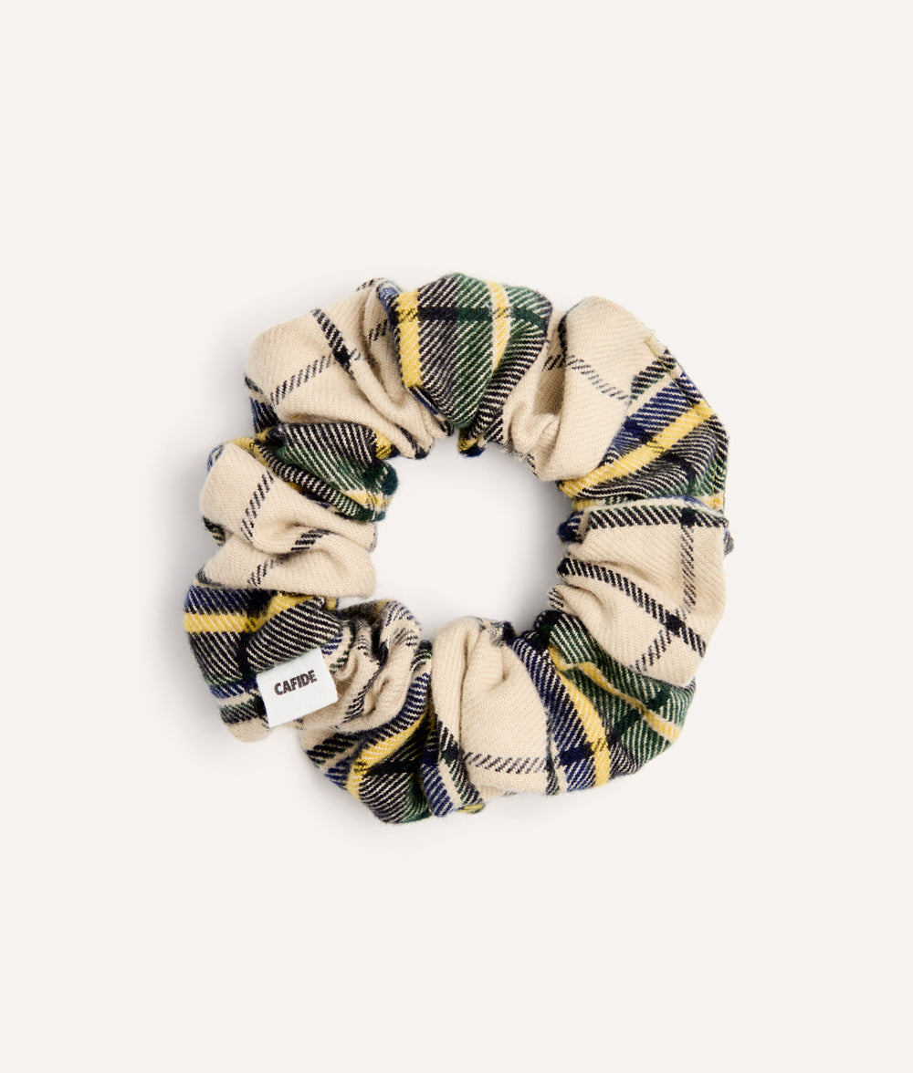 cafide-pets-noa-scrunchie-beige-tartan-haargummi image 1