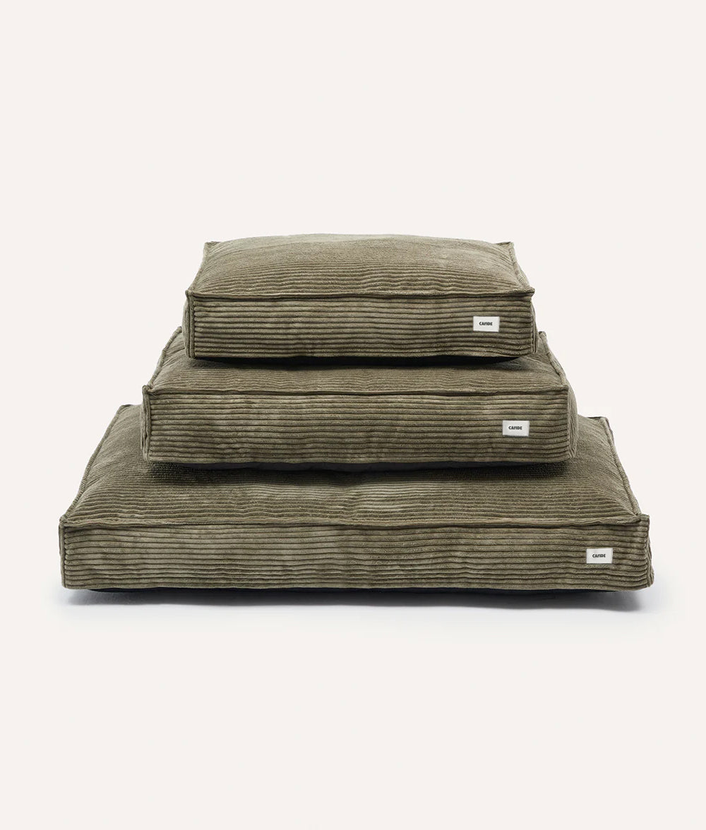 cafide-sleep-cuadra-hundebett-cord-gr-n-m-76x60 image 1