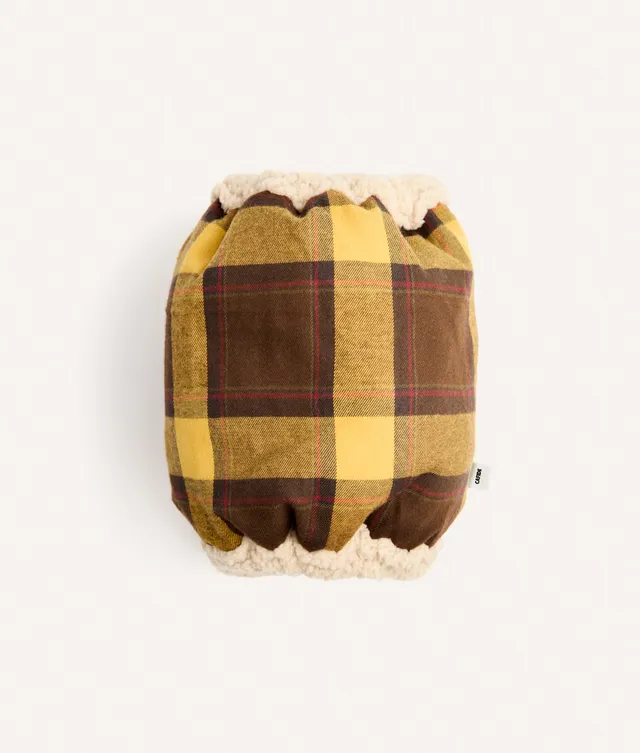 cafide-accessories-olga-hundesnood-m-senf-karo-baumwolle image 1