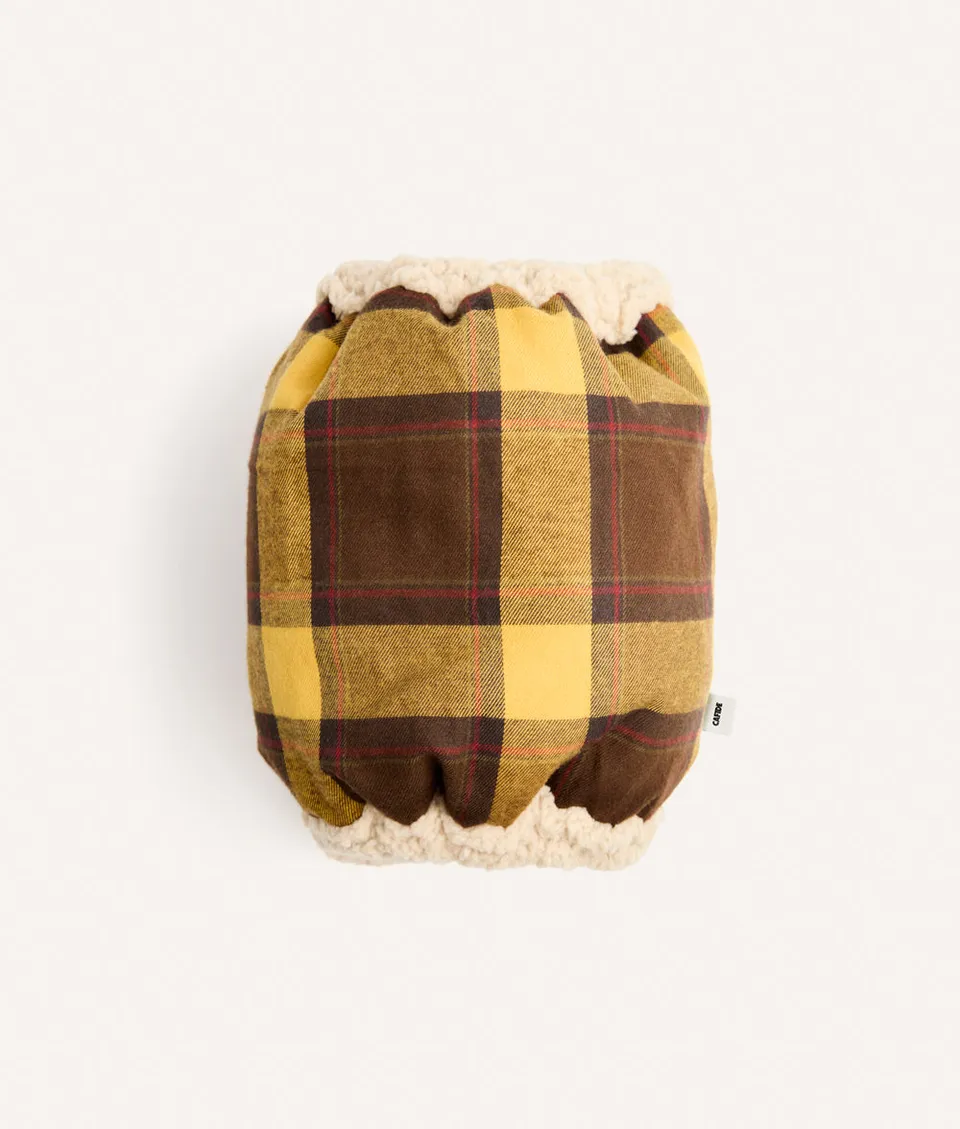 cafide-accessories-olga-hundesnood-m-senf-karo-baumwolle image 1