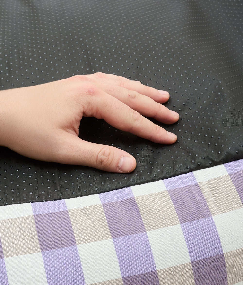 cafide-sleep-snozy-hundebett-vichy-violett-atmungsaktiv image 7