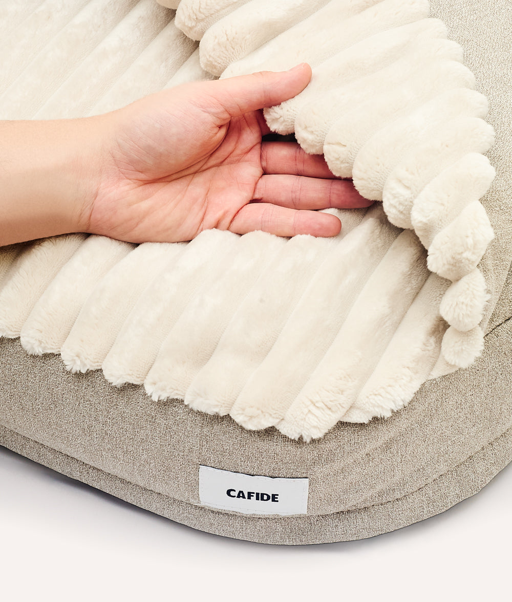 cafide-sleep-maso-h-hlen-hundebett-chenille-beige-m image 5