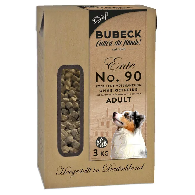 bubeck-trockenfutter-ente-getreidefrei-hundefutter-12-5kg-gebacken image 1