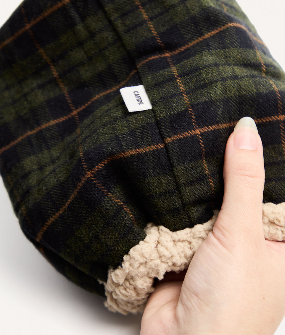 cafide-olga-hundesnood-gr-n-tartan-gr-e-m-baumwolle-sherpa image 4