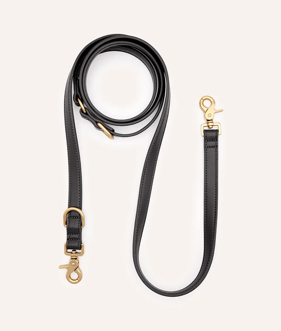 cafide-walk-jala-hundeleine-multiposition-veganes-leder-schwarz image 1