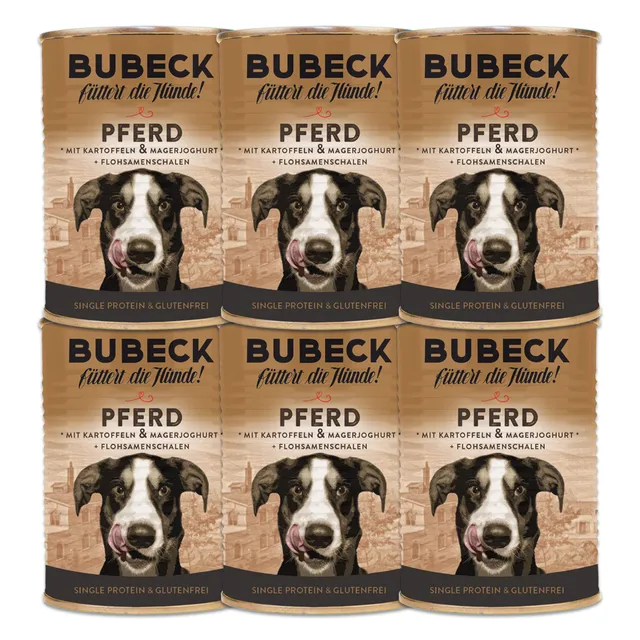 bubeck-nassfutter-pferd-400g-getreidefrei-single-protein image 1