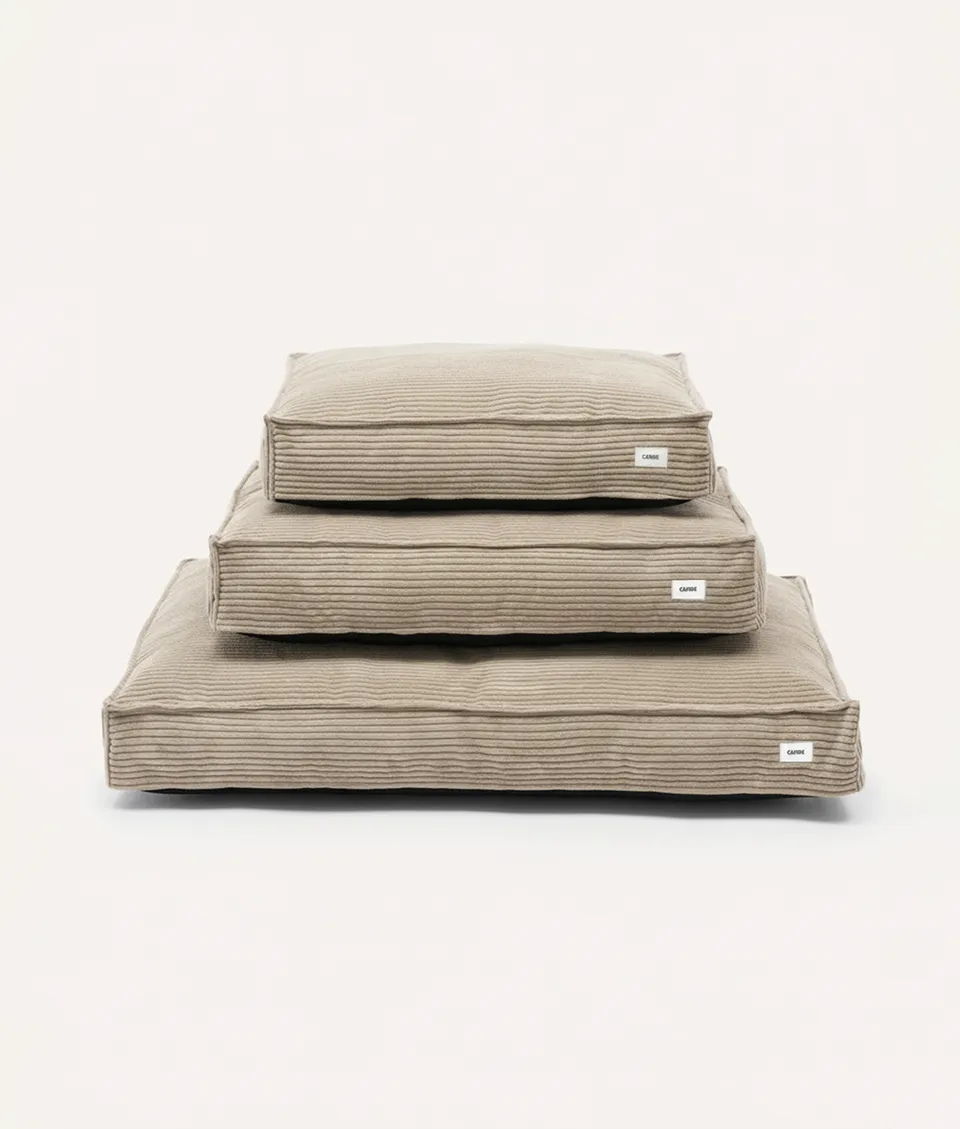cafide-pets-cuadra-hundebett-beige-cord-waschbar image 1