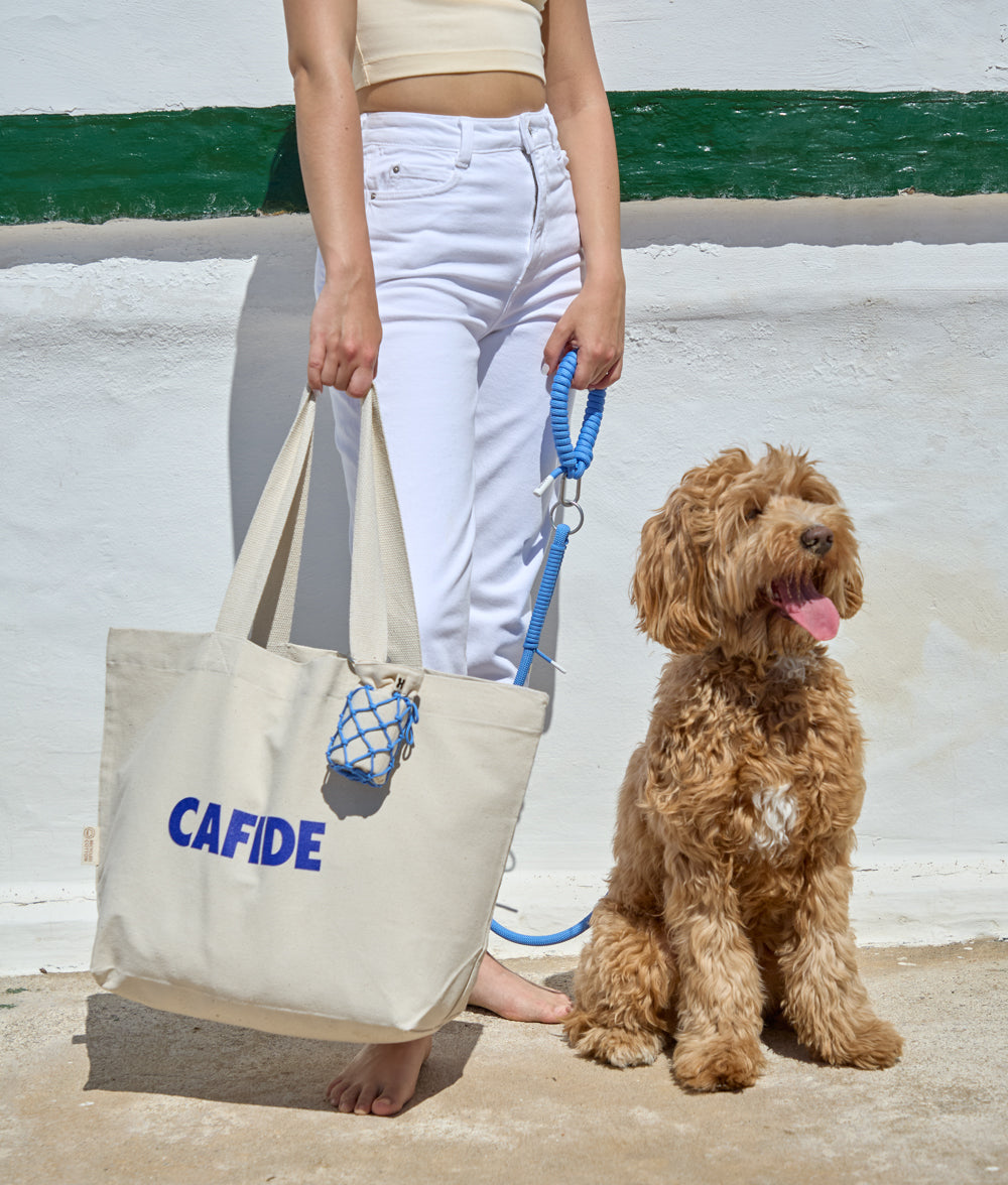 cafide-pola-hundetasche-blau-baumwolle-summer-dog-club-gro image 2