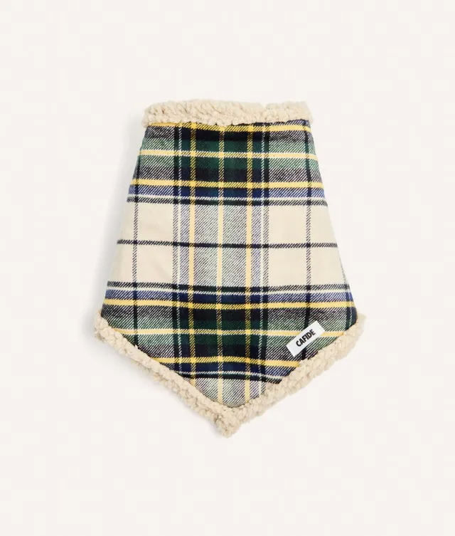 cafide-nata-hundehalstuch-beige-tartan-karo-s image 1