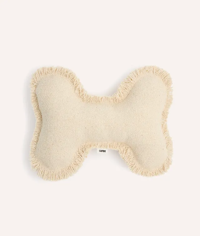 cafide-fleky-white-bone-hundespielzeug-wei-knochen-bio-baumwolle image 1