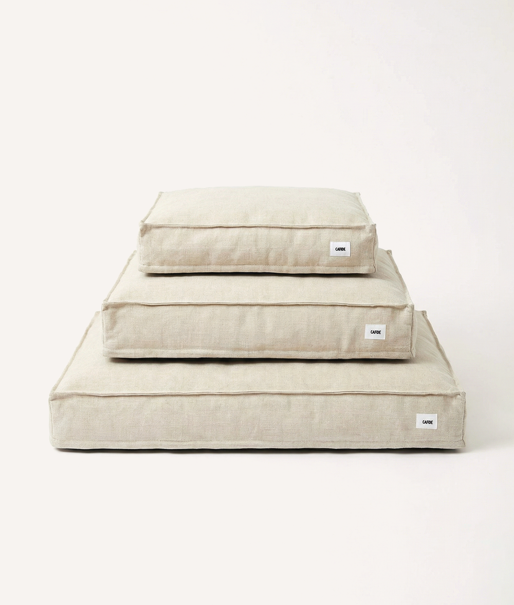 cafide-sleep-cuadra-hundebett-leinen-m-75x60-atmungsaktiv image 1