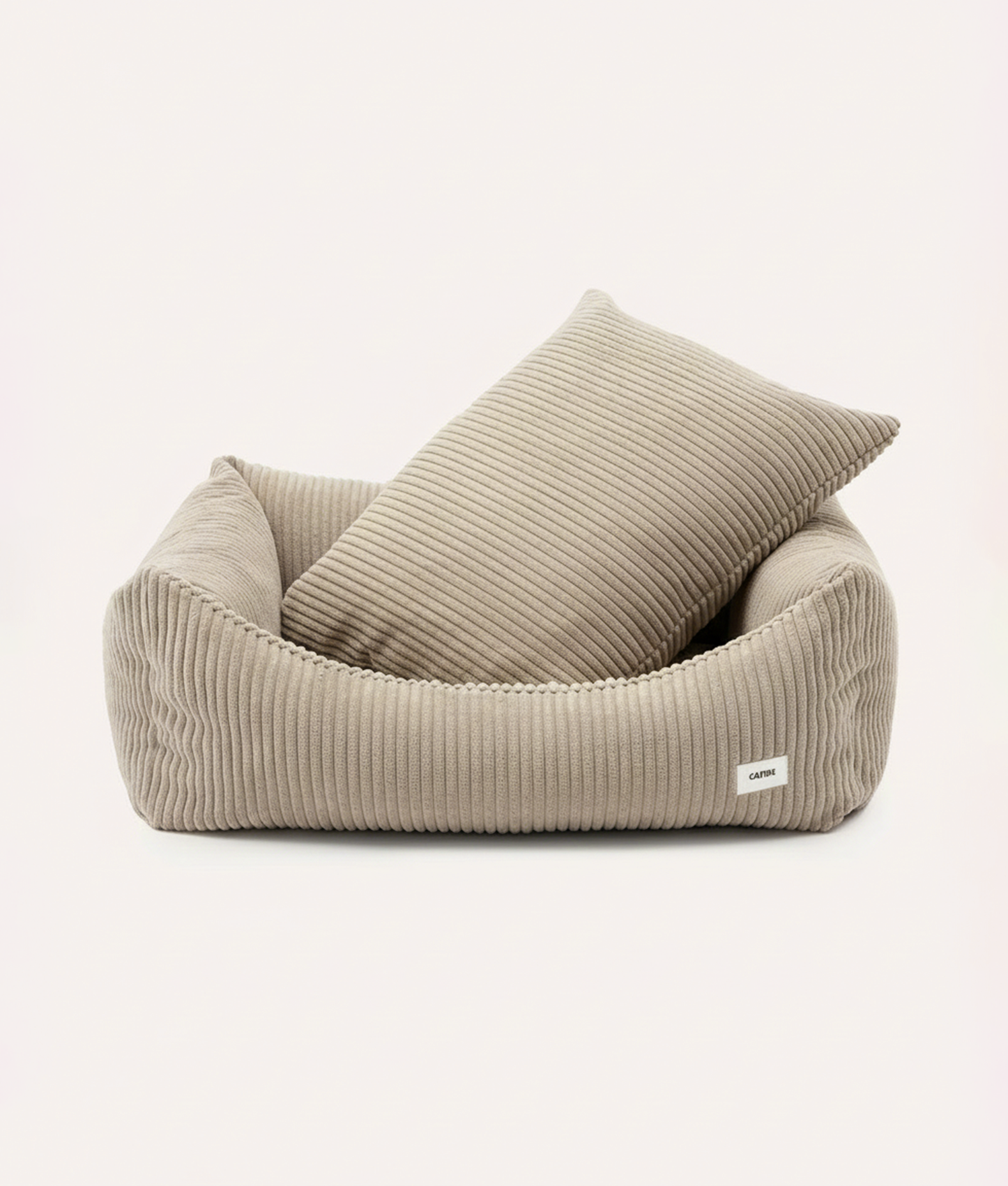 cafide-pets-snozy-cord-hundebett-beige-s-waschbar image 1